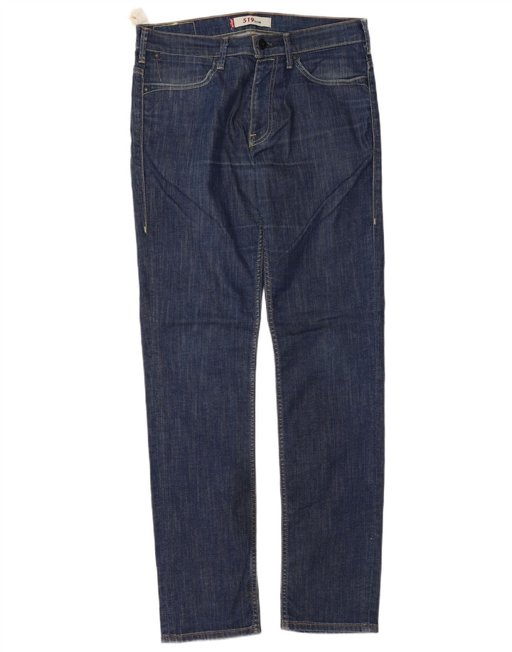 Levi's Herre 519 Slim Jeans W34 L34 Blå Bomuld