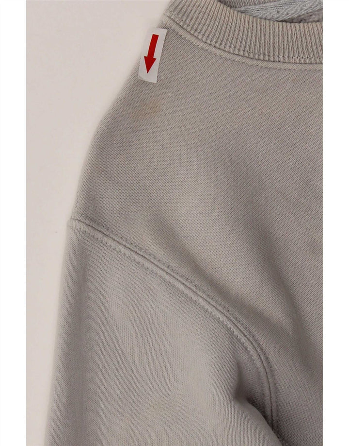 Champion Dame Grafisk Sweatshirt Jumper UK 10 Lille Grå Bomuld