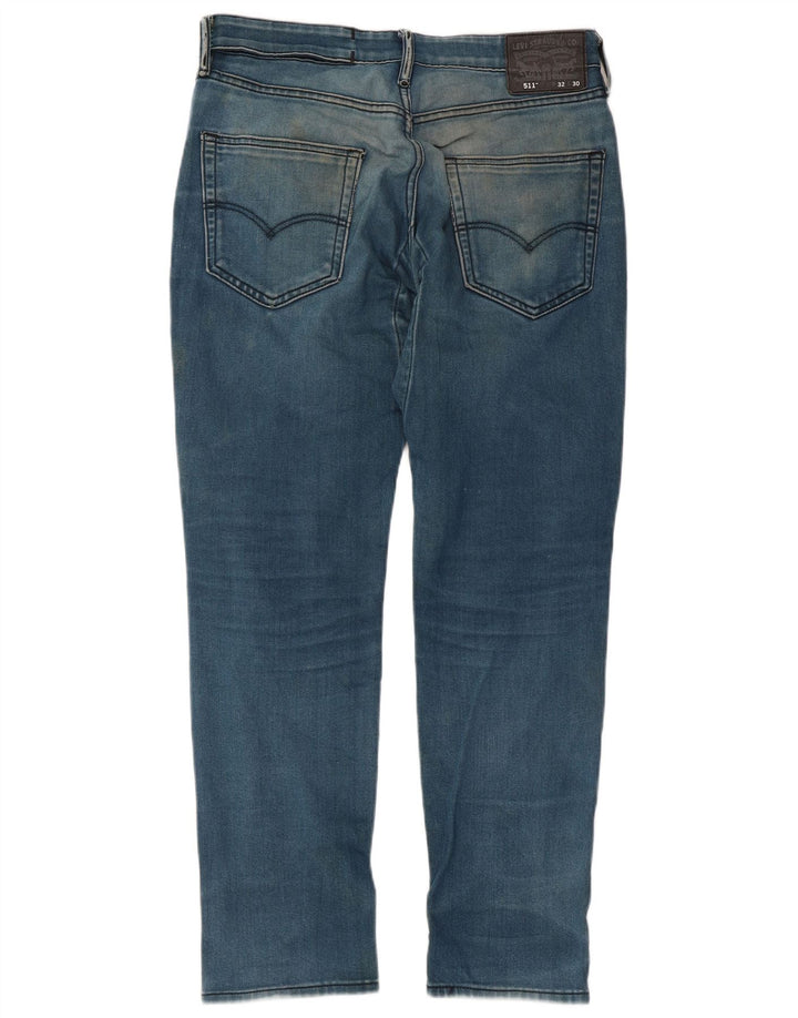 Levi's Herre 511 Slim Jeans W32 L30 Blå Bomuld