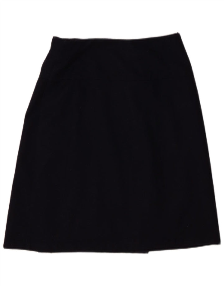 Benetton Wrap Nederdel til kvinder IT 42 Medium W28 Marineblå Uld