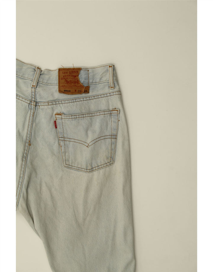 LEVI'S Mens 501 Straight Jeans W36 L34 Blue Vintage Levi's and Second-Hand Levi's from Messina Hembry 
