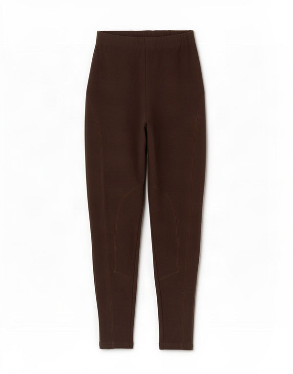 St. Bernard Womens Leggings UK 14/16 Large W32 L27 Brown Cotton