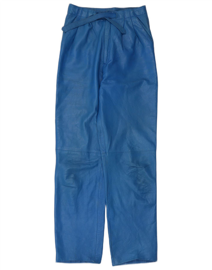 Vintage Dame Pegged Læderbukser IT 44 Medium W26 L30 Blå