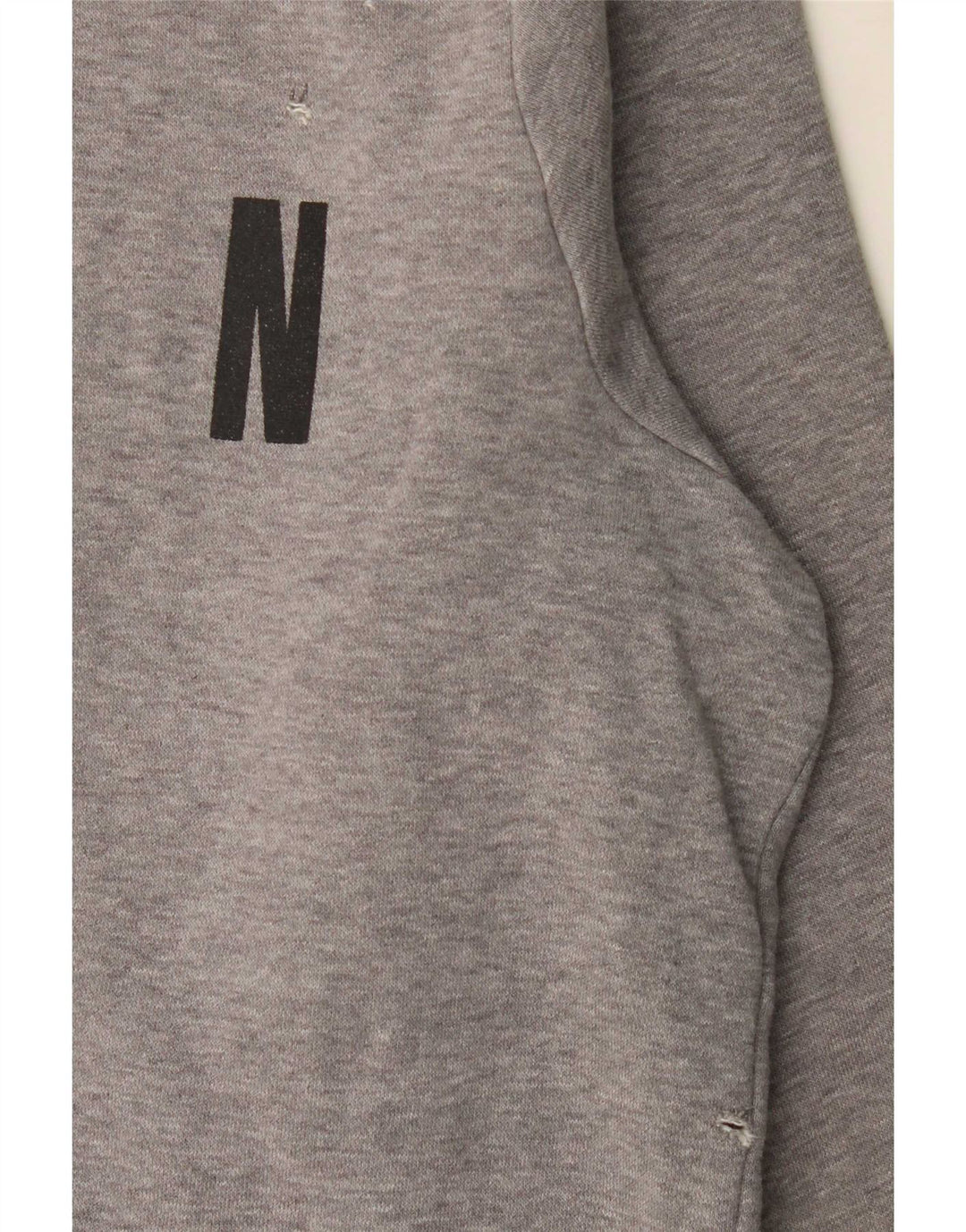 Jordan Herre Grafisk Sweatshirt Jumper Stor Grå Colourblock Bomuld