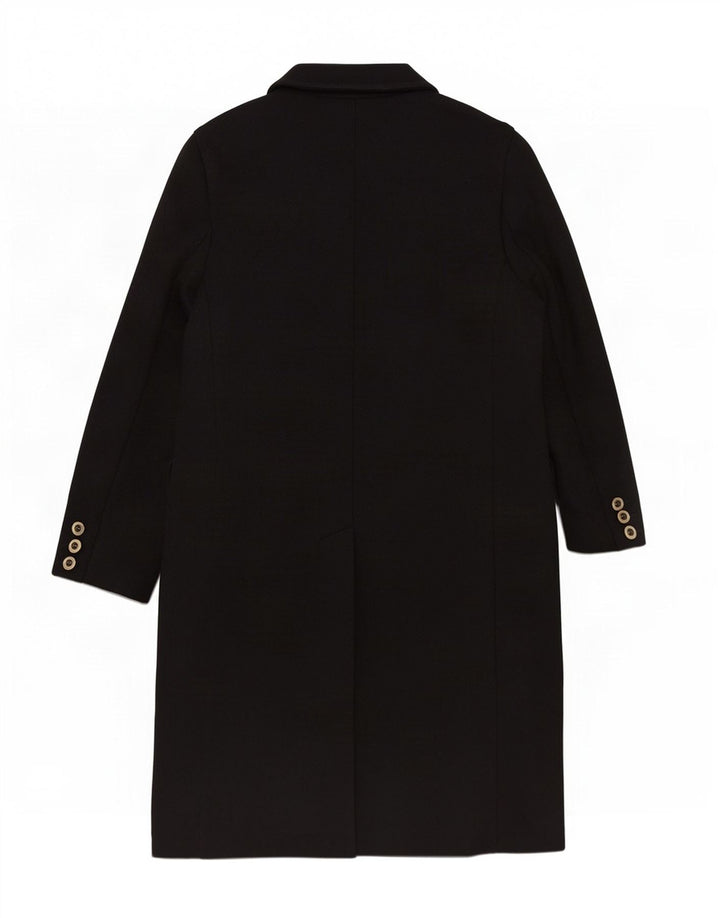 Max Mara Dame Weekend Overfrakke UK 12 Medium Sort Uld