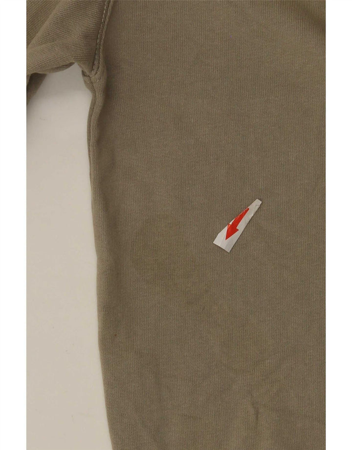 Zara Womens Oversized Sweatshirt Jumper UK 10 Small Khaki Cotton