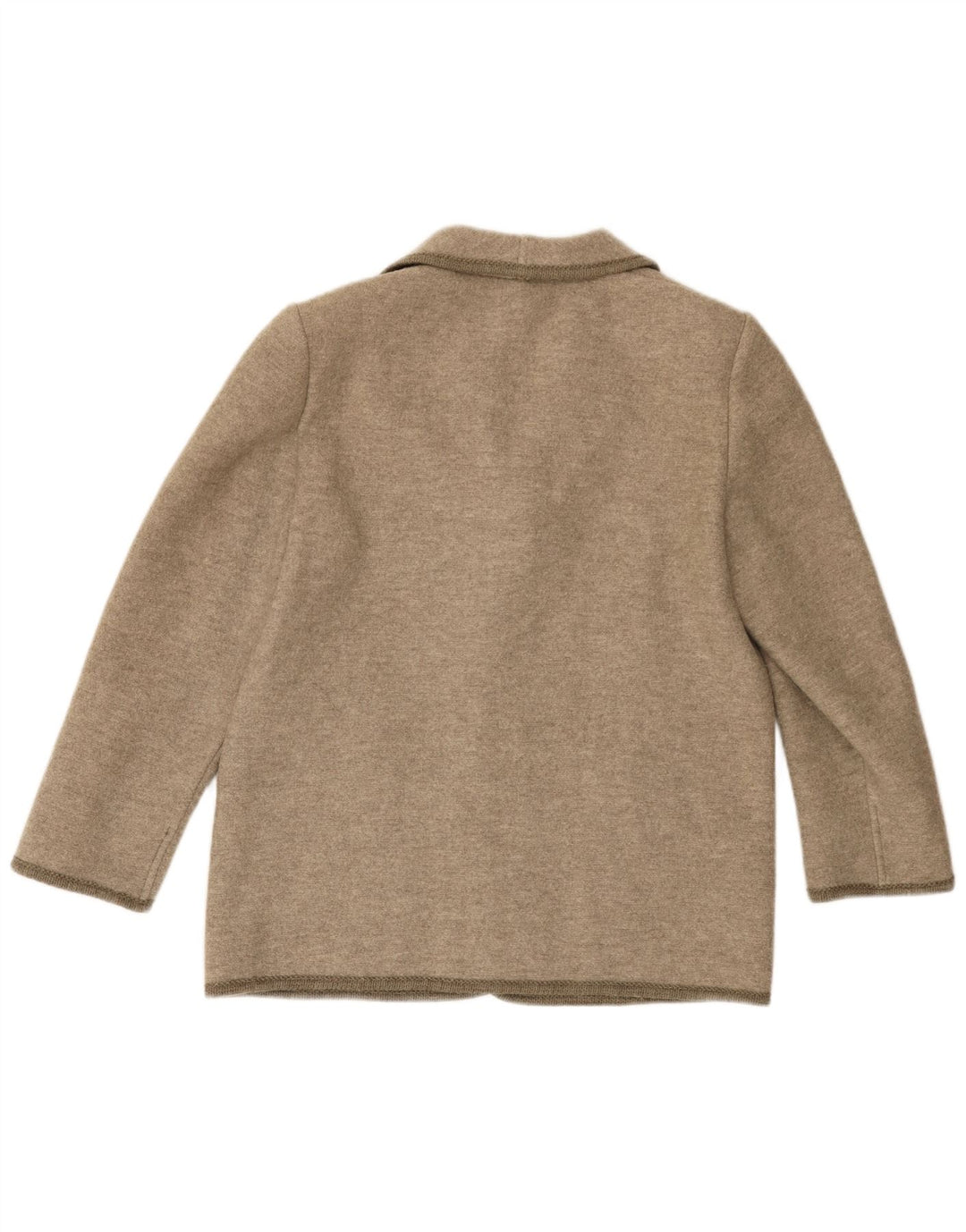 VINTAGE Dame 5-knaps blazerjakke UK 16 Large Beige