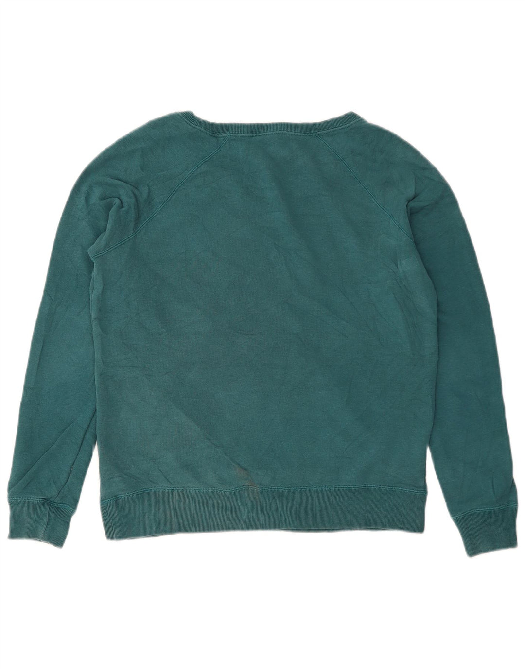Nike Dame Grafisk Sweatshirt Jumper UK 14 Medium Grøn Bomuld