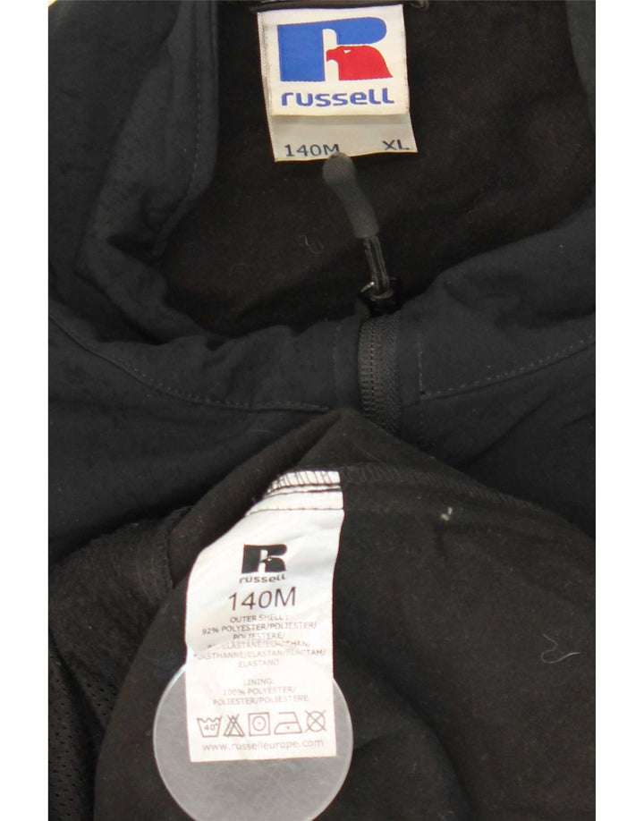 Russell Athletic Herre Windbreaker Jacket UK 42 XL Sort Polyester