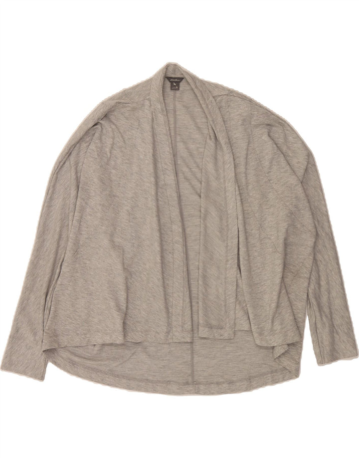 EDDIE BAUER Womens Open Cardigan Sweater UK 14 Medium Grey Flecked Vintage Eddie Bauer and Second-Hand Eddie Bauer from Messina Hembry 