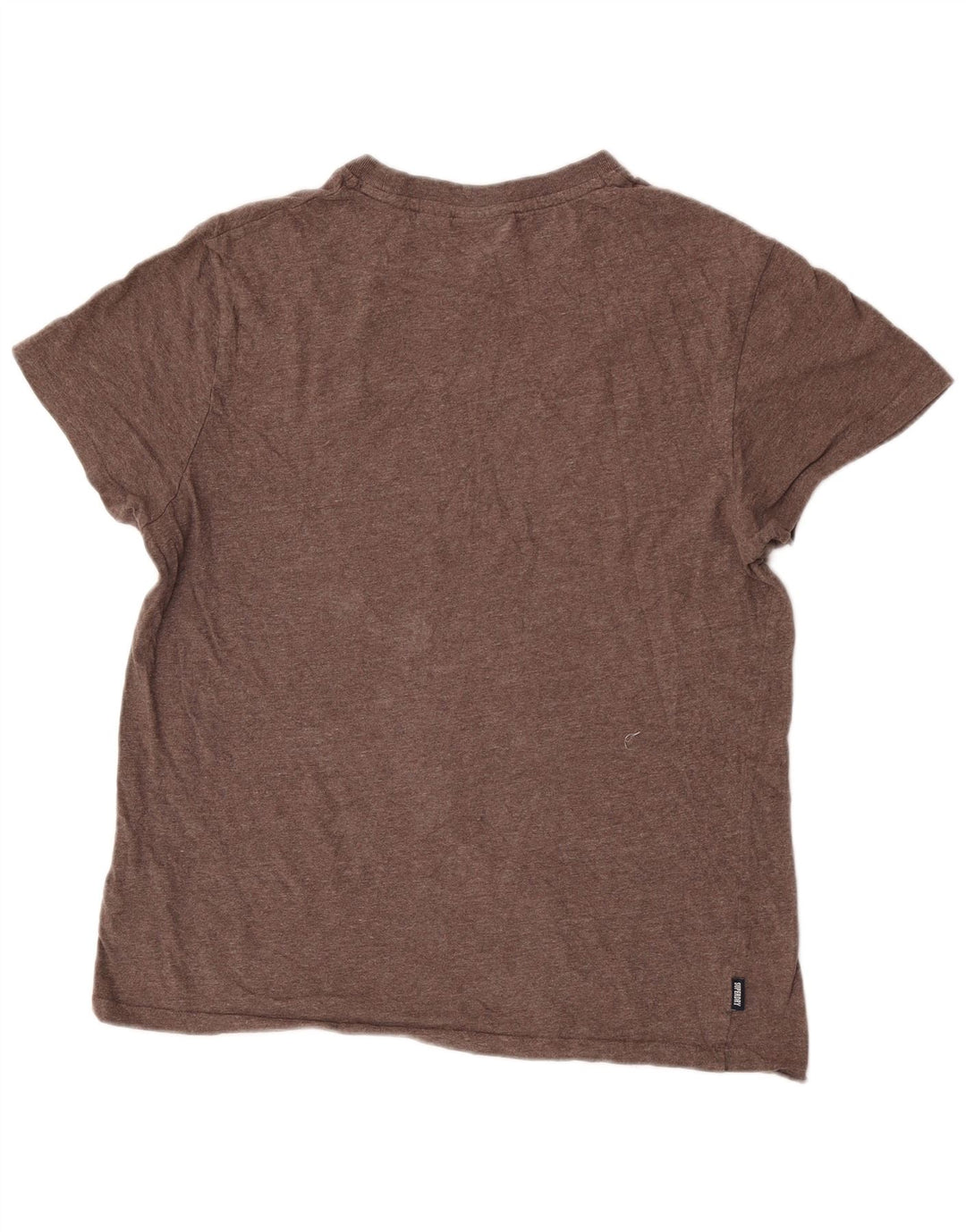 Superdry T-shirt top til mænd XL brun bomuld