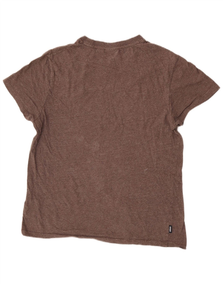 Superdry T-shirt top til mænd XL brun bomuld