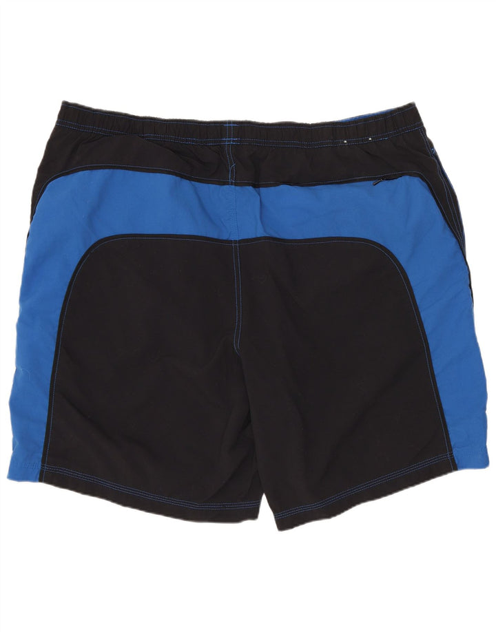 EDDIE BAUER Badeshorts til mænd XL Sort Colourblock Nylon