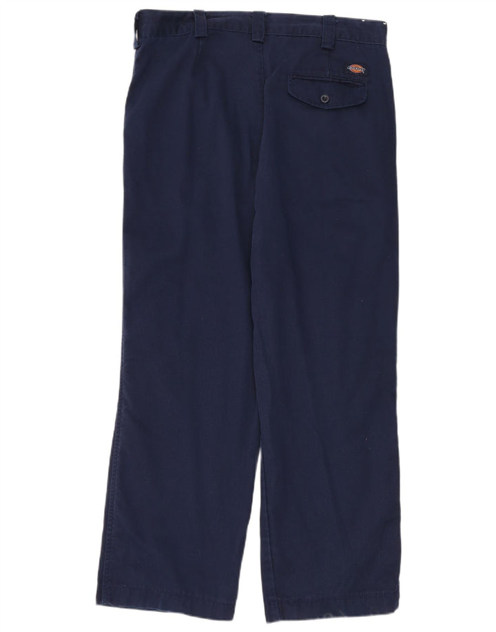 Dickies Straight Chino-bukser til mænd W36 L28 Marineblå polyester