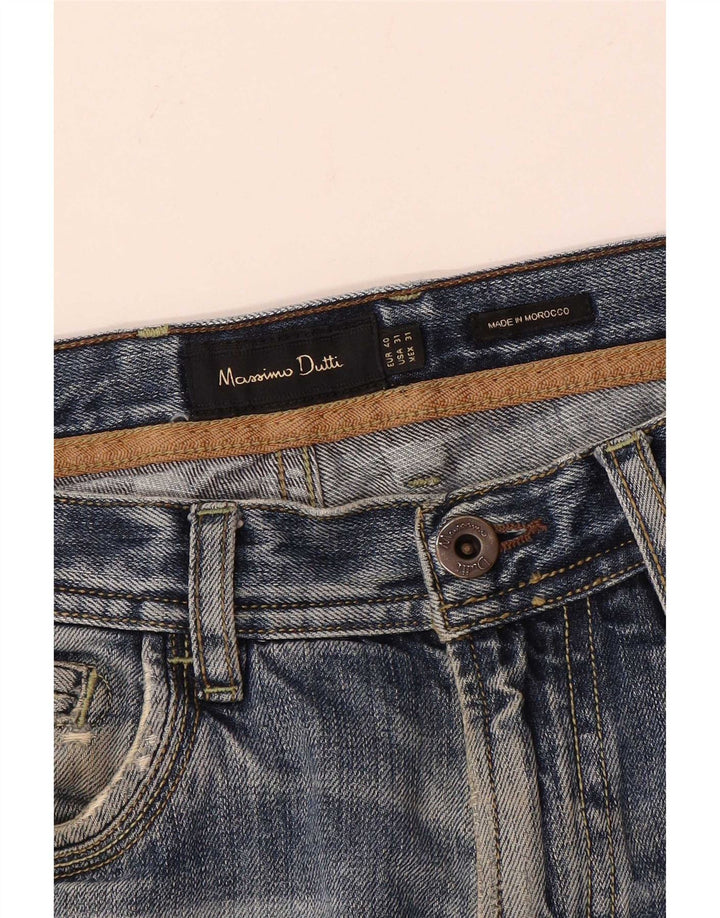 Massimo Dutti Herre Straight Jeans EU 40 Medium W31 L28 Blå