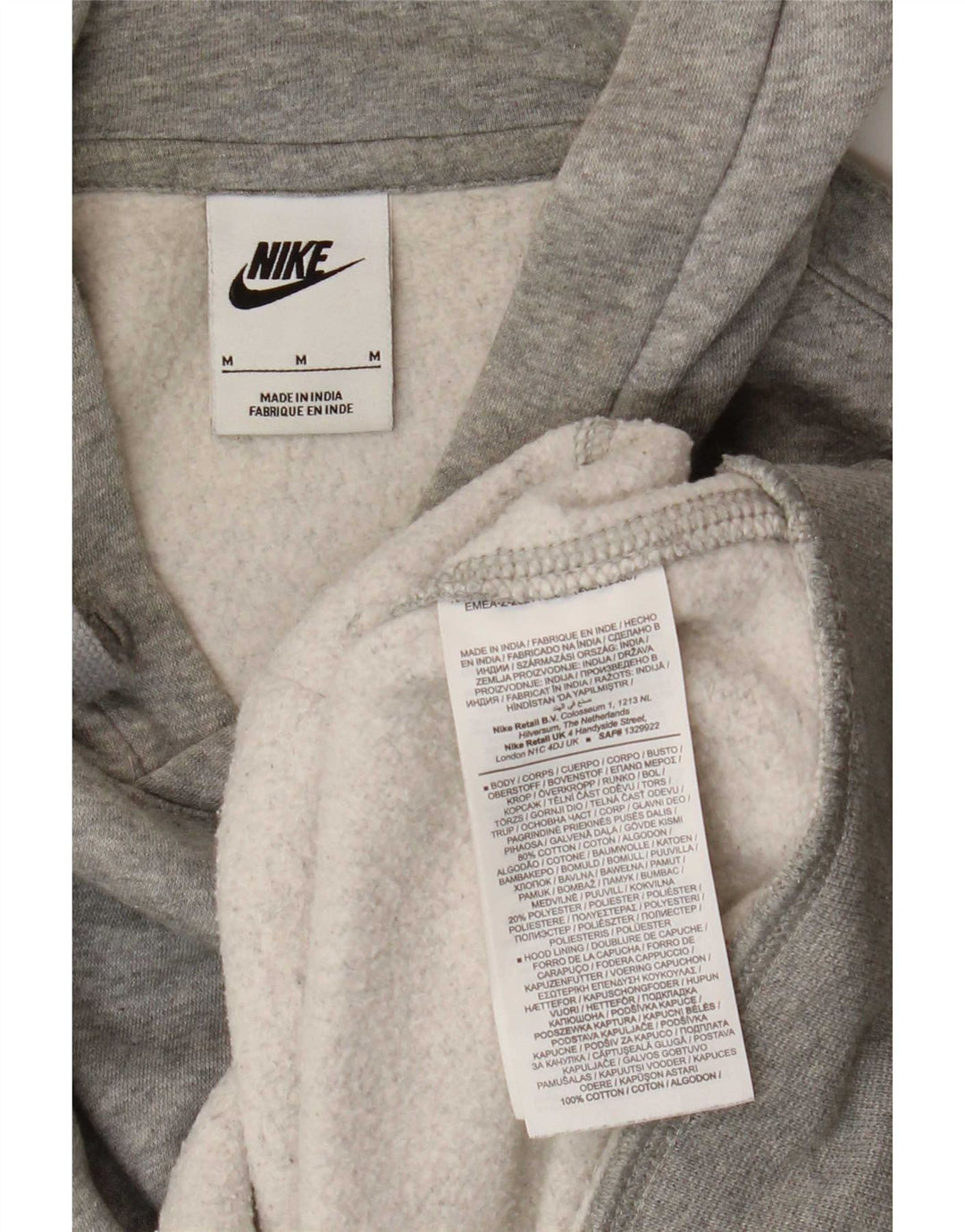 Nike Herre hættetrøje Jumper Medium Grey Flecked Bomuld