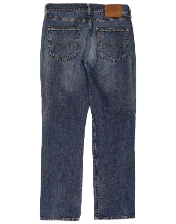 Levi's Herre 514 Distressed Straight Jeans W32 L30 Blå Bomuld