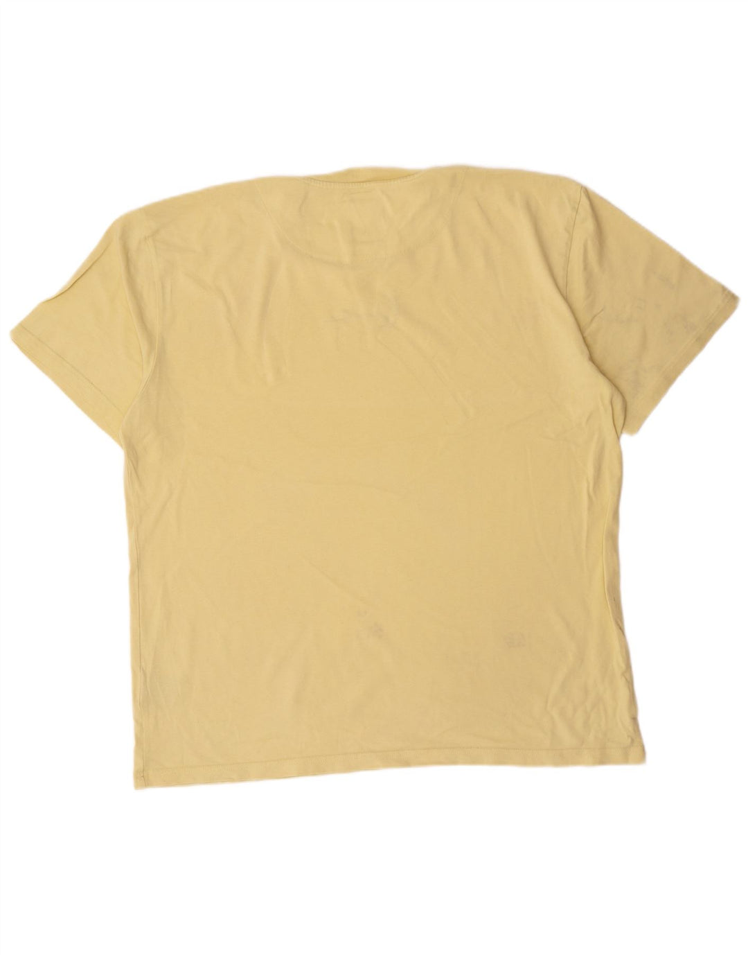 Karl Kani Herre grafisk T-shirt Top Medium Gul Bomuld