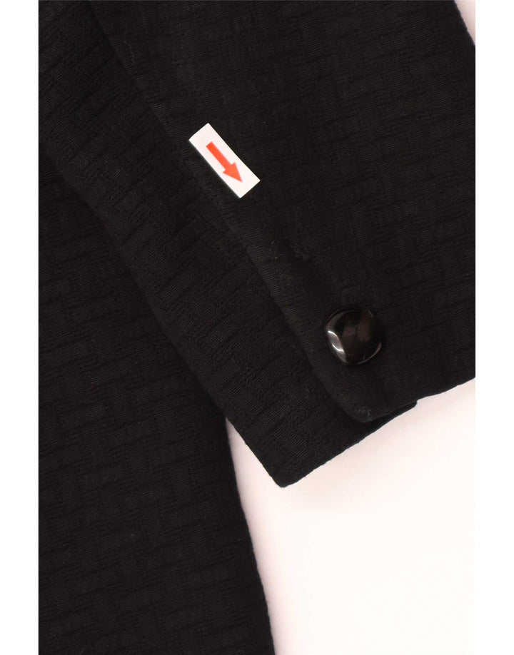 Vintage Dame Overfrakke UK 12 Medium Sort