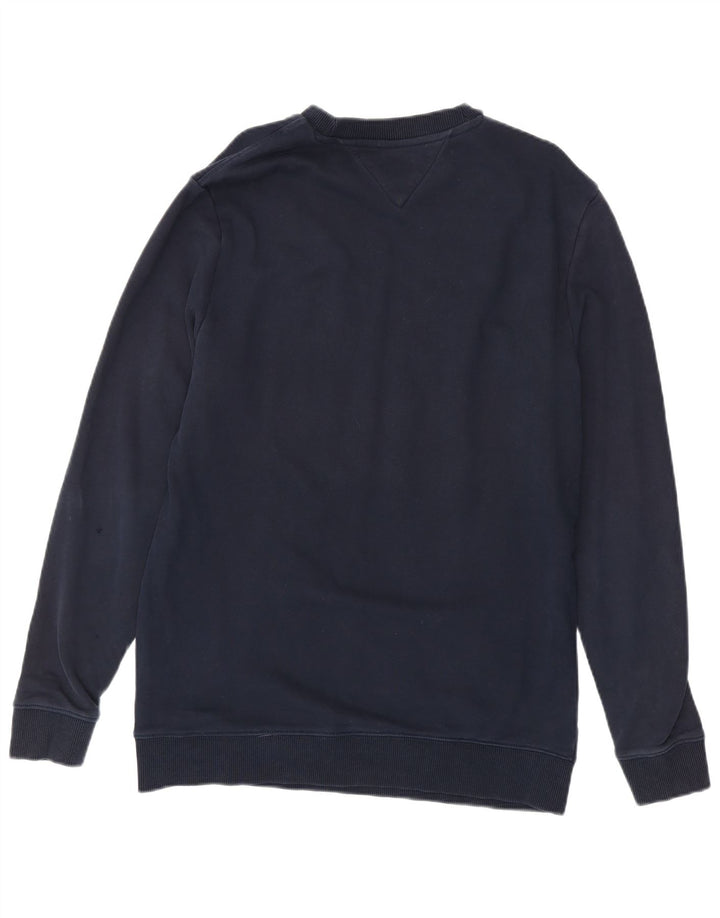 Tommy Hilfiger Herre Sweatshirt Jumper Stor Marineblå Bomuld