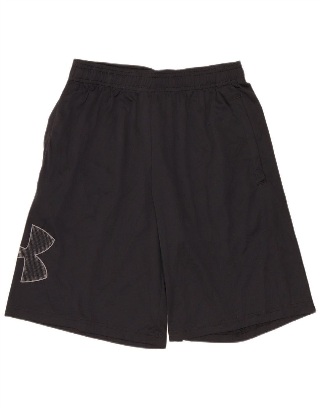 UNDER ARMOUR Herre Heat Gear Graphic Sports Shorts Small Black Polyester