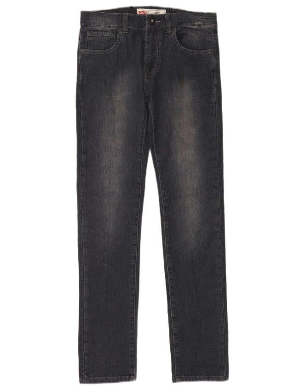 LEVI'S Girls 510 Skinny Jeans 13-14 år W30 L30 Sort Bomuld