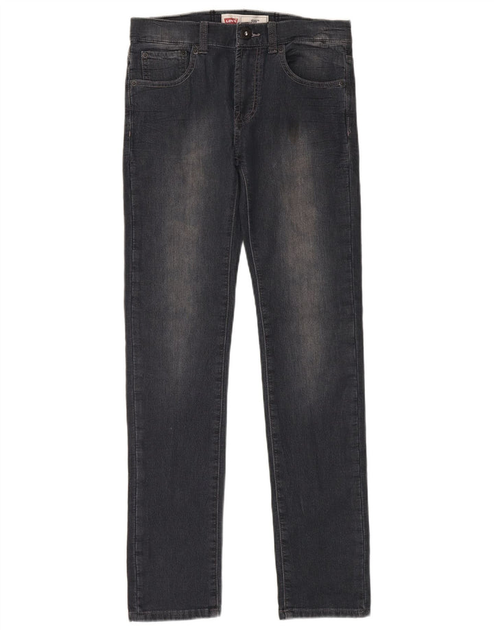 LEVI'S Girls 510 Skinny Jeans 13-14 år W30 L30 Sort Bomuld