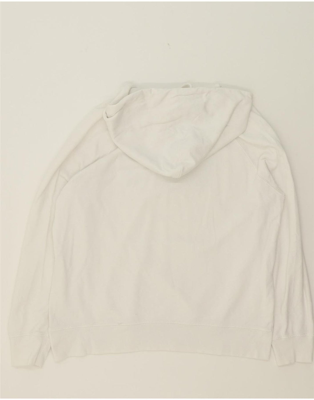 LEVI'S Womens Oversized Graphic Hoodie Jumper UK 14 Medium White Cotton Vintage Levi's and Second-Hand Levi's from Messina Hembry 