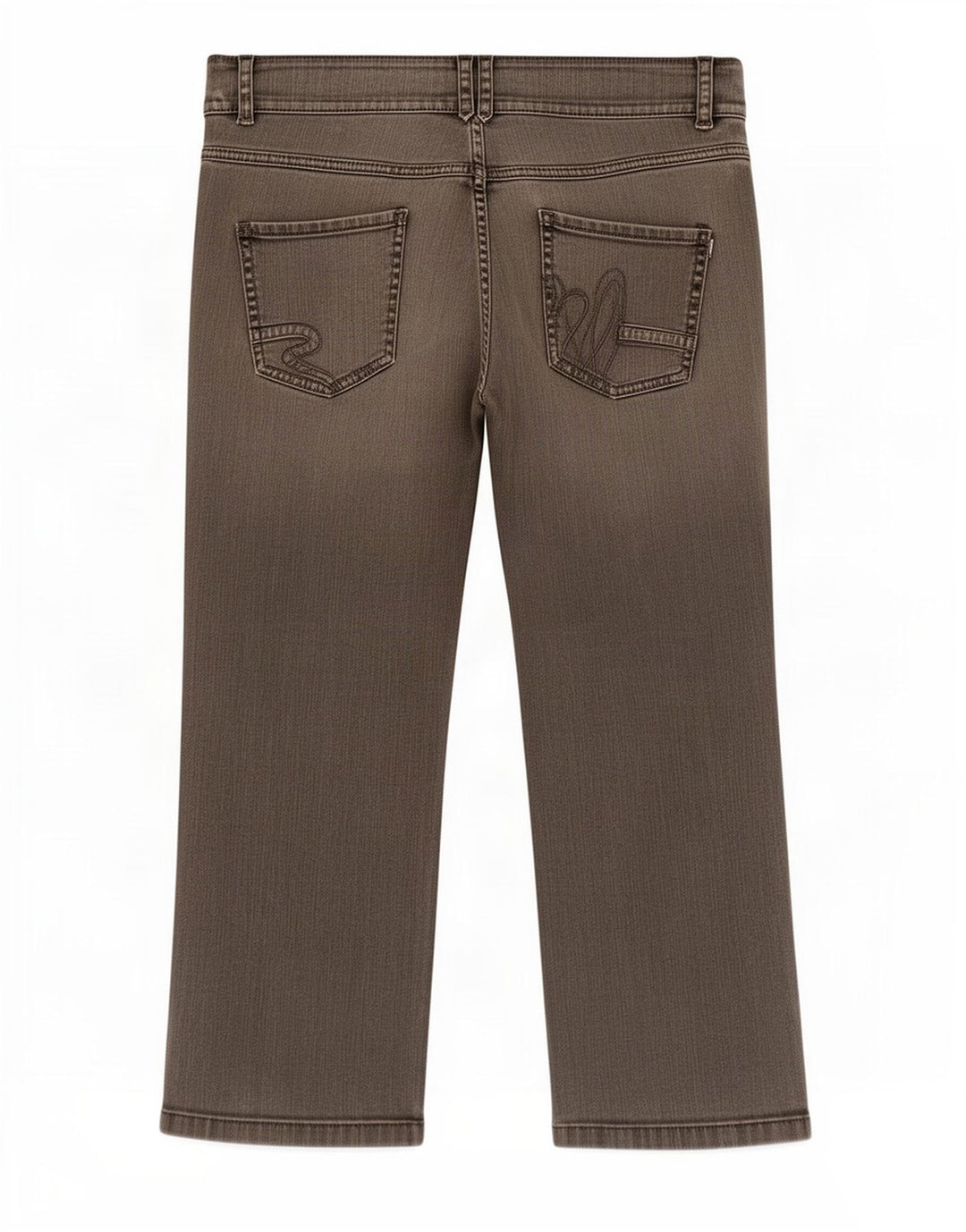 Marks & Spencer Dame Per Una Straight Jeans UK 14 Medium W35 L28 Grå