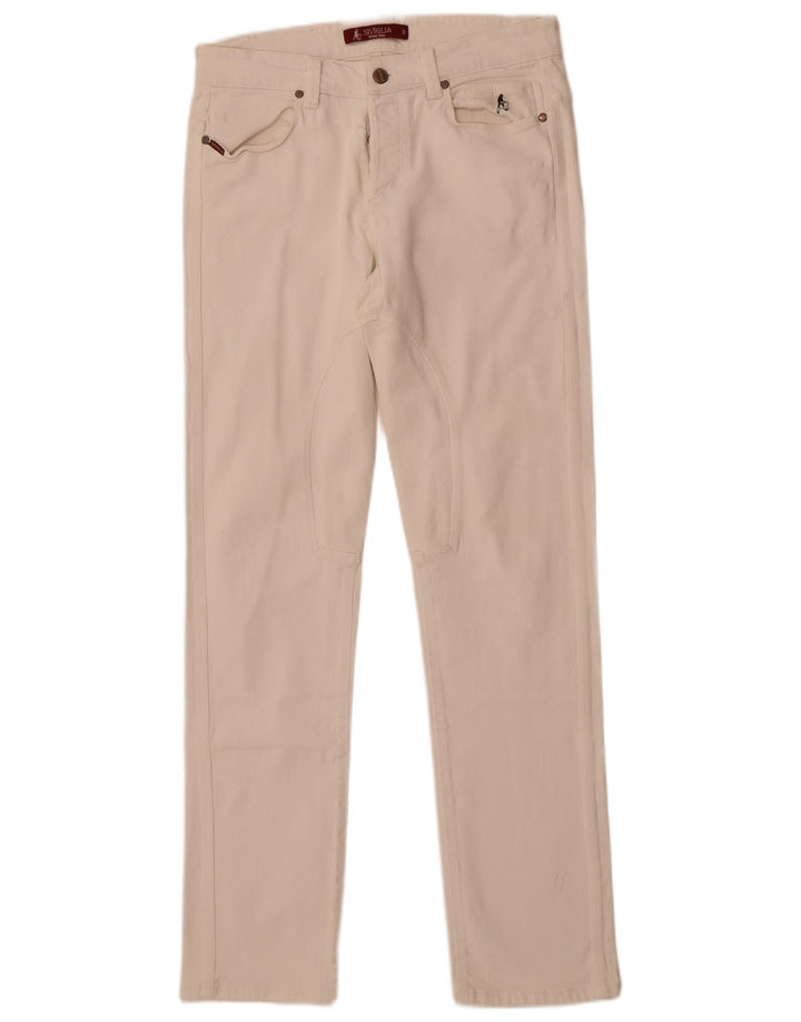 SIVIGLIA Straight jeans til mænd W31 L32 Hvid bomuld