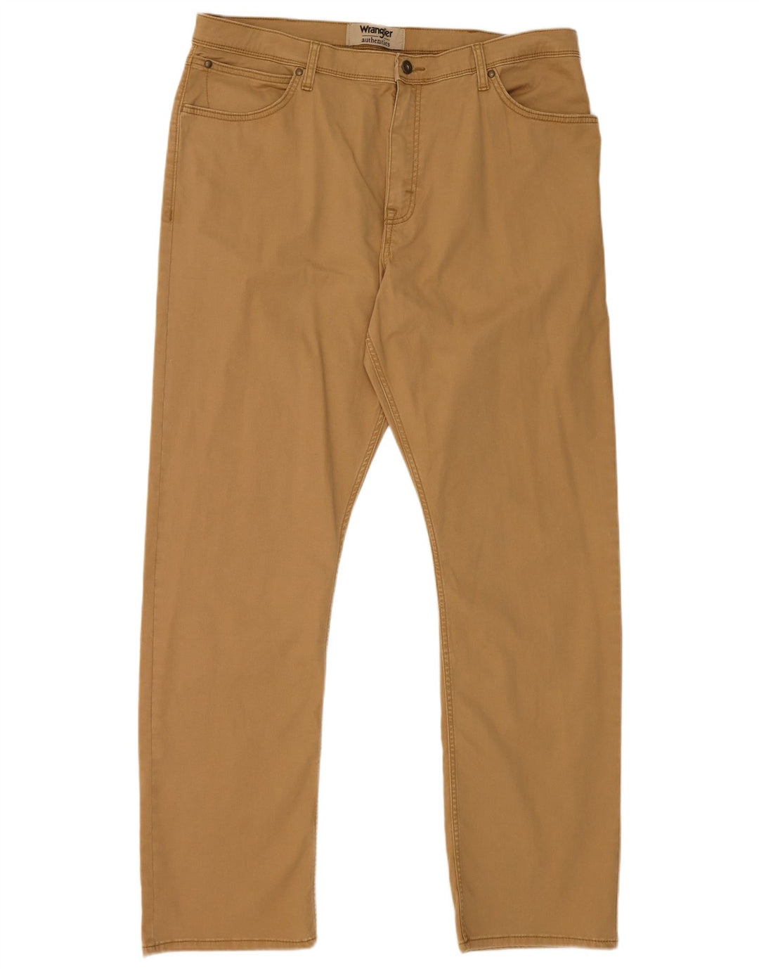 Wrangler Straight Cargo Bukser til mænd W38 L32 Beige Bomuld