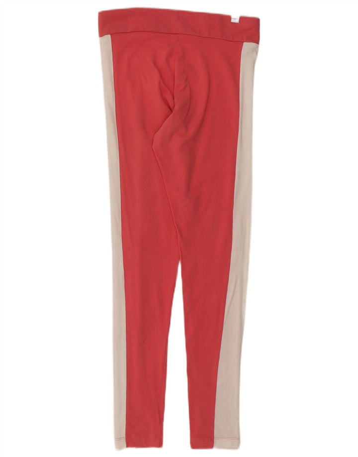 Puma Womens Leggings UK 16 Large Pink Colourblock
