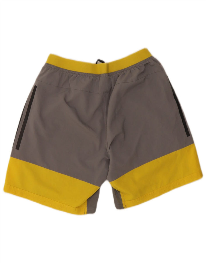 Adidas Sportsshorts til mænd Small Grå Colourblock Polyester