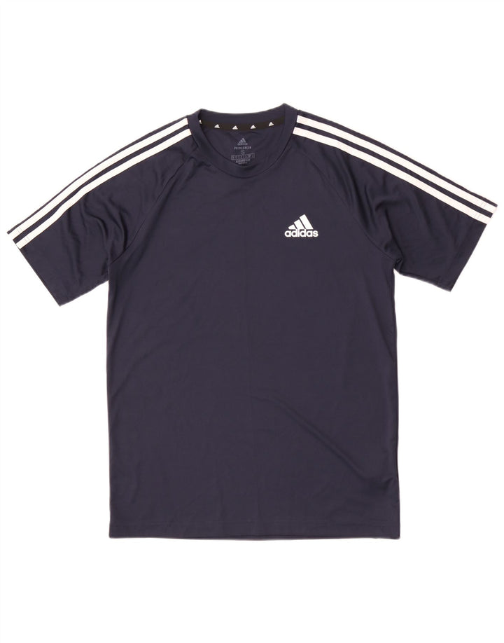 Adidas Aeroready T-shirt top til mænd, lille marineblå polyester