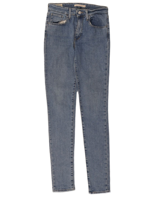 Levi's Dame 721 Skinny Jeans med høj talje W27 L32 blå bomuld