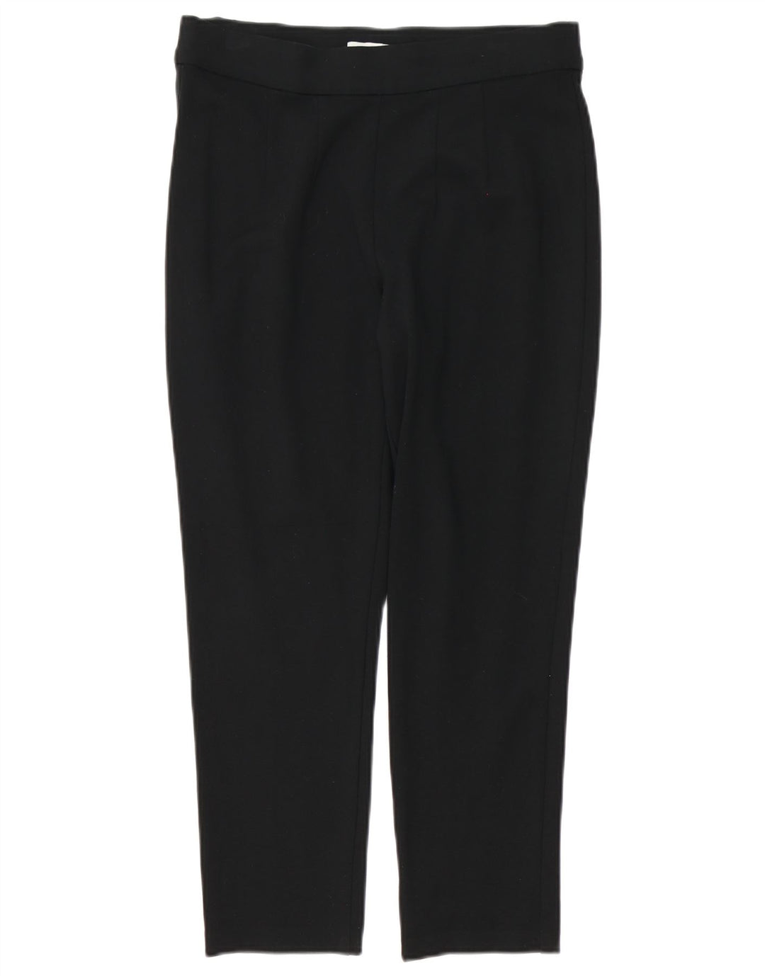 Marks & Spencer Dame Slim Cropped Trousers UK 12 Medium W30 L24 Black