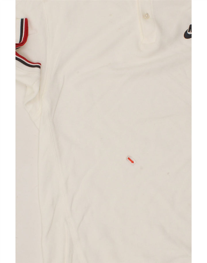 NIKE Girls Polo Shirt 12-13 Years Large White Vintage Nike and Second-Hand Nike from Messina Hembry 