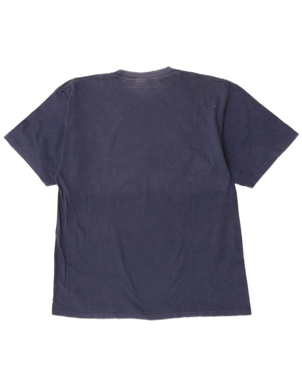 Champion Herre grafisk T-shirt top 2XL marineblå bomuld