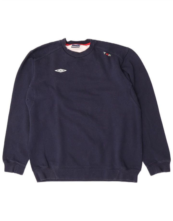 Umbro Herre Sweatshirt Jumper Large Navy Blue
