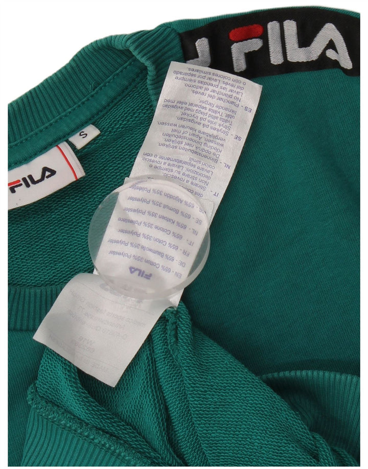 Fila Herre Grafisk Sweatshirt Jumper Lille Grøn Bomuld