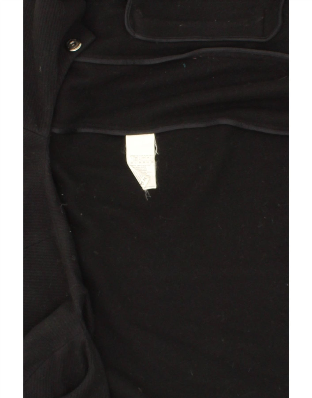 MARELLA Womens EMME Oversized 3/4 Sleeve Overcoat UK 6 XS Black Vintage Marella and Second-Hand Marella from Messina Hembry 
