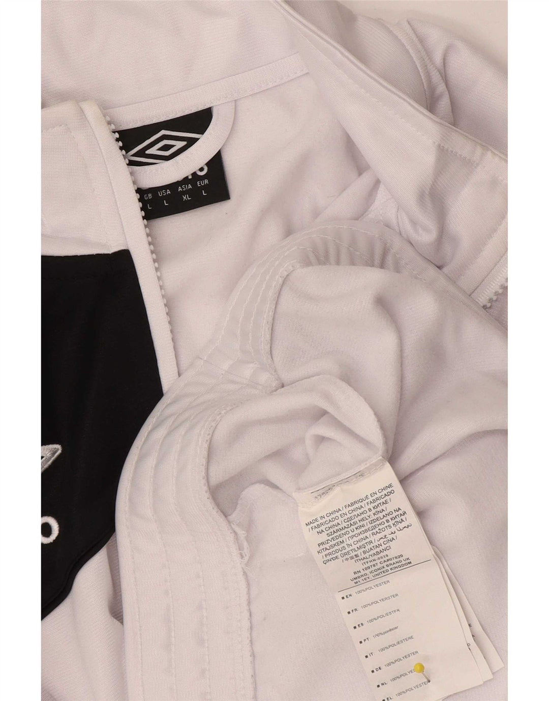 Umbro Herre træningsdragt Topjakke Stor Hvid Colourblock Polyester