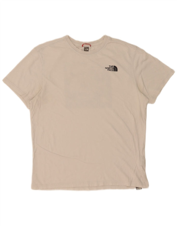 The North Face Herre grafisk T-shirt Top Medium Hvid Bomuld