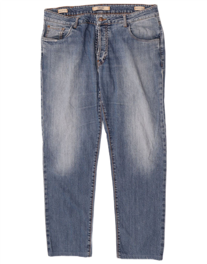Liu Jo Herre Regular Slim Jeans W38 L31 Blå Bomuld