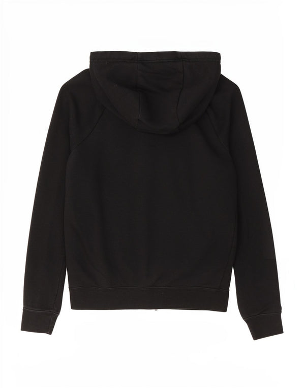 Nike hættetrøje med lynlås til kvinder UK 6 XS Black Cotton Sports