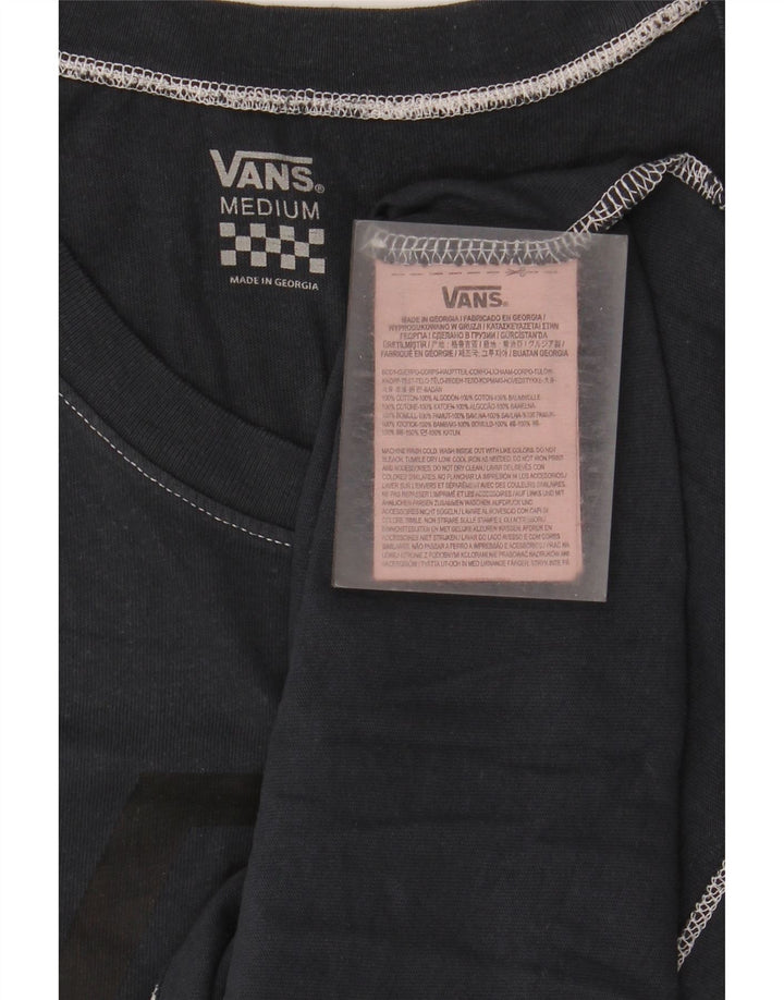 Vans Dame Grafisk Vest Top UK 12 Medium Navy Blue