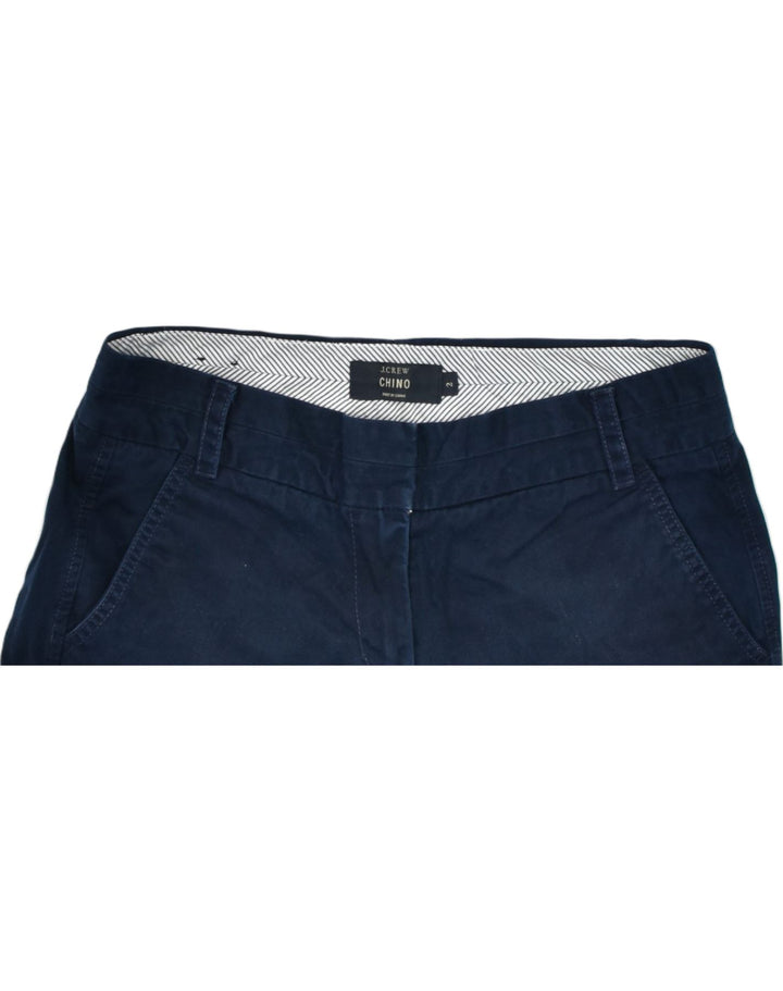 J. CREW Womens Chino Shorts W30 Medium Navy Blue Cotton | Vintage | Thrift | Second-Hand | Used Clothing | Messina Hembry 