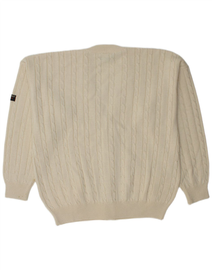 Navigare Herre Cardigan Sweater XL Off White