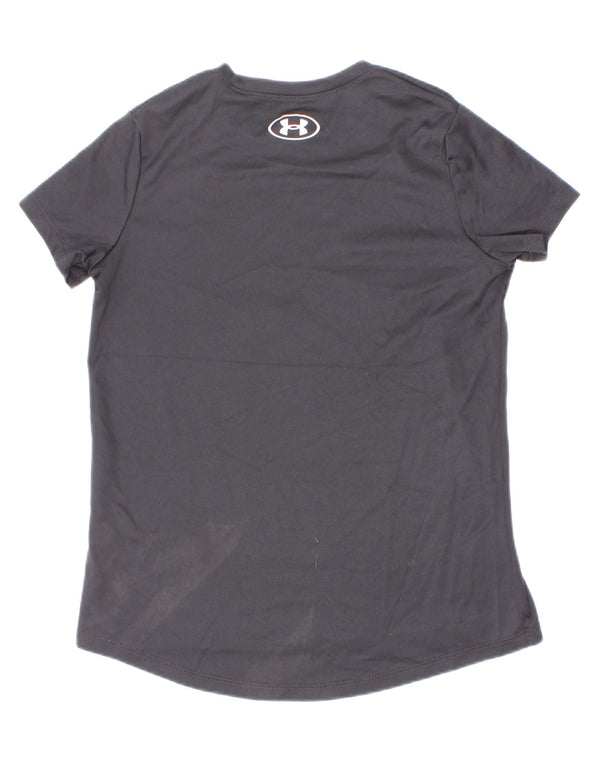 Under Armour Boys Grafisk T-Shirt Top 7-8 År Lille Grå Polyester