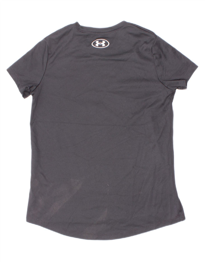 Under Armour Boys Grafisk T-Shirt Top 7-8 År Lille Grå Polyester